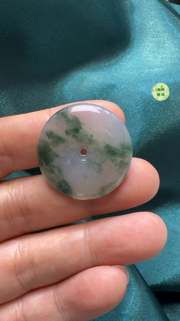 翡翠A貨玉器平安扣吊墜27-4.5mm - Image 7