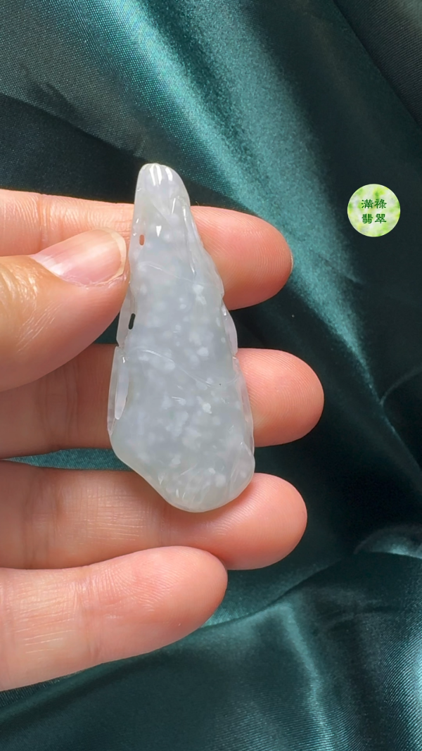 翡翠A貨玉器竹節吊墜 52-22-8mm