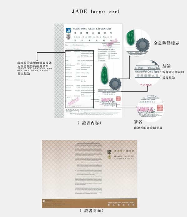 香港翡翠鑑定證書 增值服務 - 提升信心、確保品質