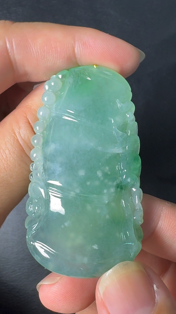 翡翠直播商品#45 - 竹節翡翠吊墜