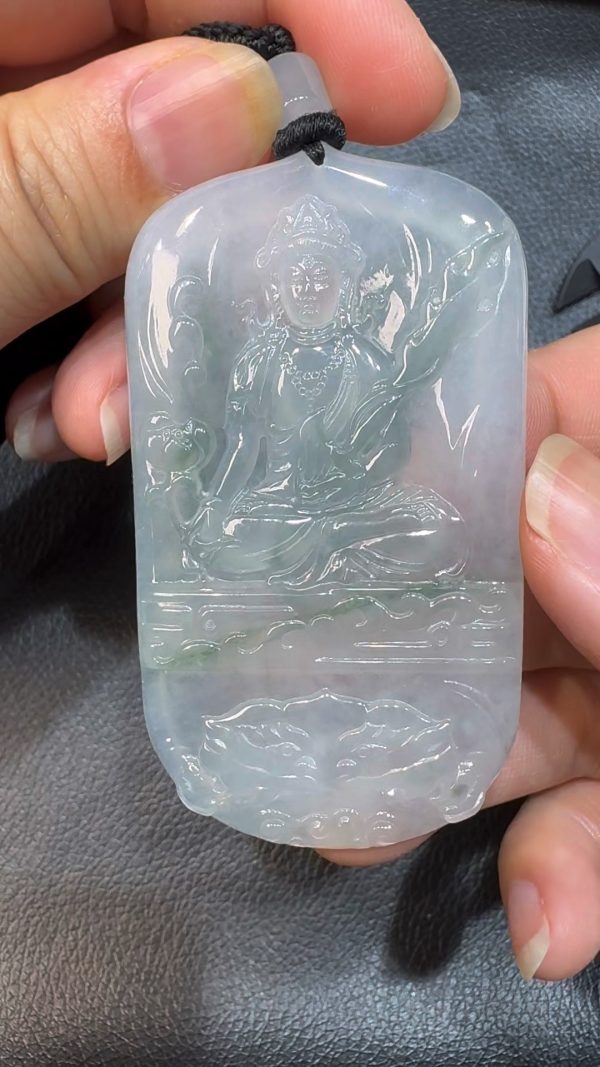 翡翠直播商品#50-翡翠虛空藏菩薩吊墜