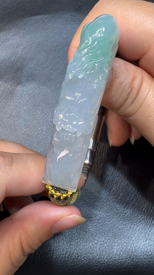 翡翠直播商品#53-翡翠A貨龍勾手牌 - Image 2