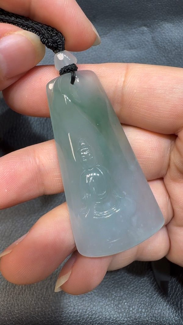 翡翠直播商品#57-翡翠玉器觀音翡翠吊墜 - Image 2