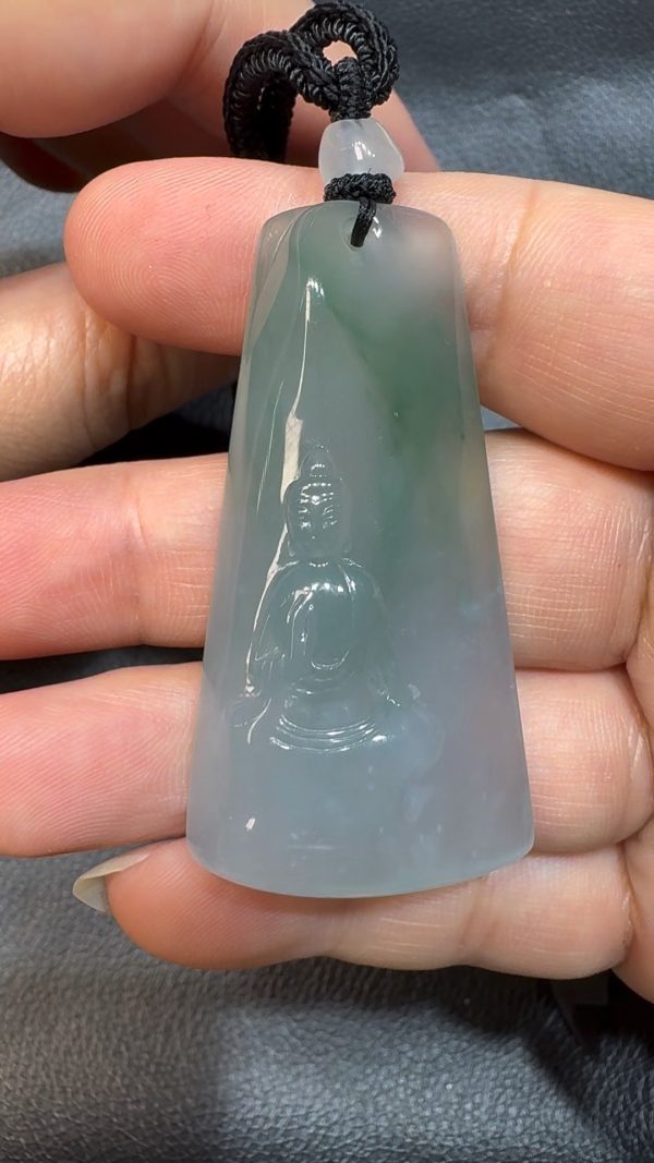 翡翠直播商品#57-翡翠玉器觀音翡翠吊墜