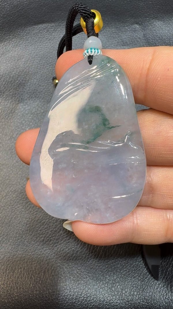 翡翠直播商品#58-翡翠玉器意境悟道翡翠吊墜
