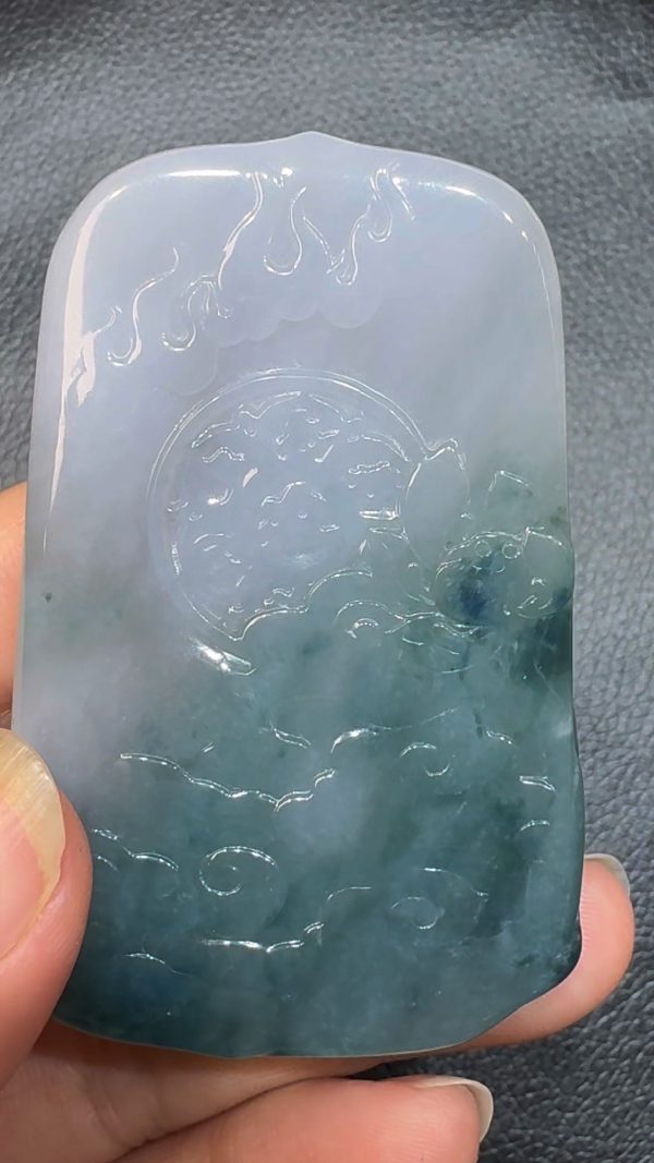 翡翠直播商品#60-翡翠玉器大勢至觀音翡翠吊墜 - Image 4