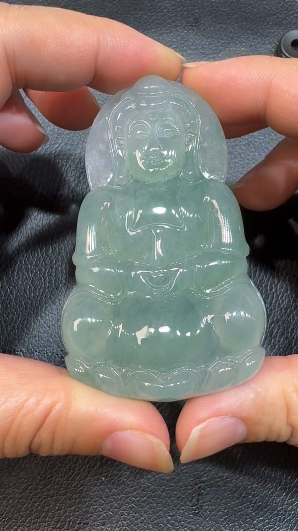 翡翠直播商品#62-翡翠玉器正裝觀音翡翠吊墜