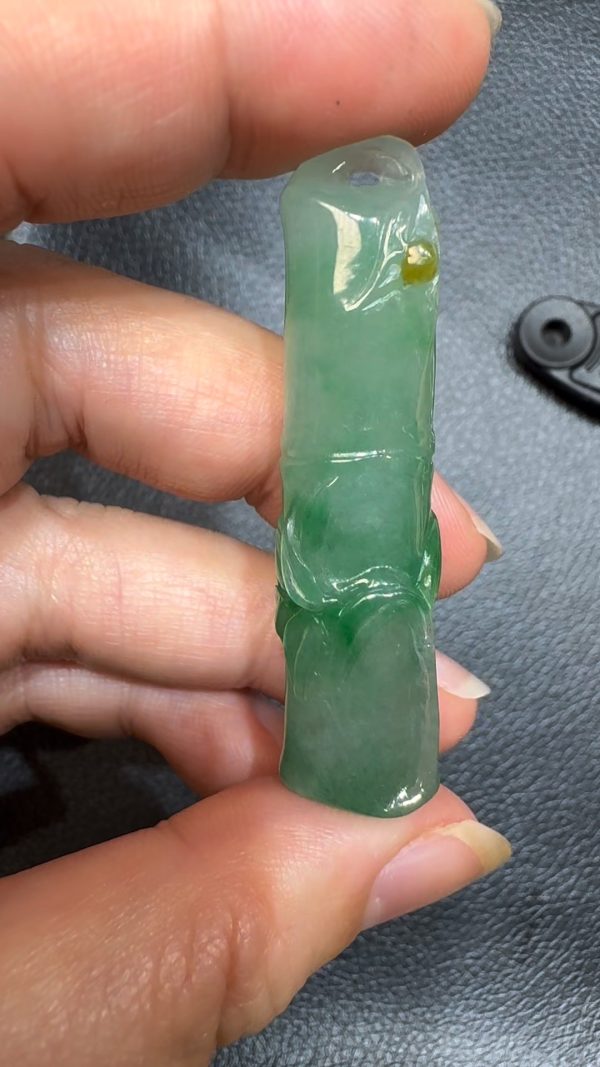 翡翠直播商品#78-翡翠玉器竹節翡翠吊墜 - Image 4