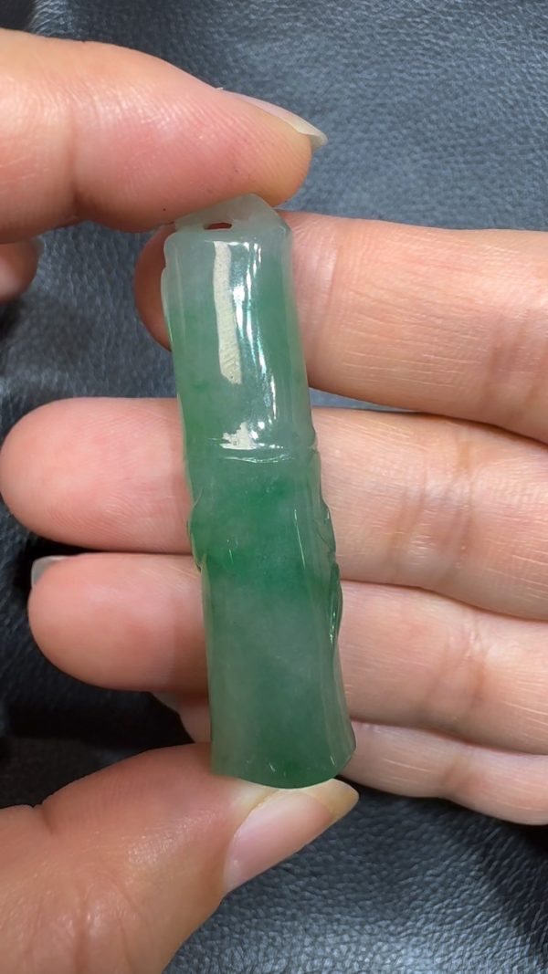 翡翠直播商品#78-翡翠玉器竹節翡翠吊墜 - Image 3