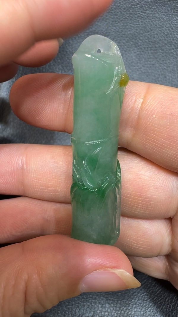 翡翠直播商品#78-翡翠玉器竹節翡翠吊墜 - Image 2