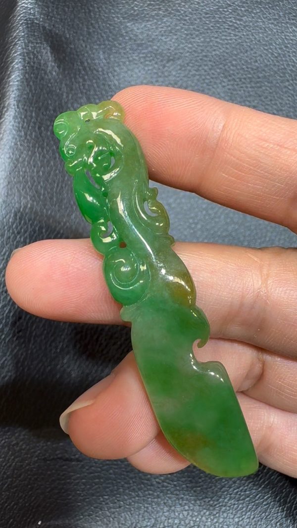 翡翠直播商品#79 - 翡翠府上有龍牌吊墜 - Image 3