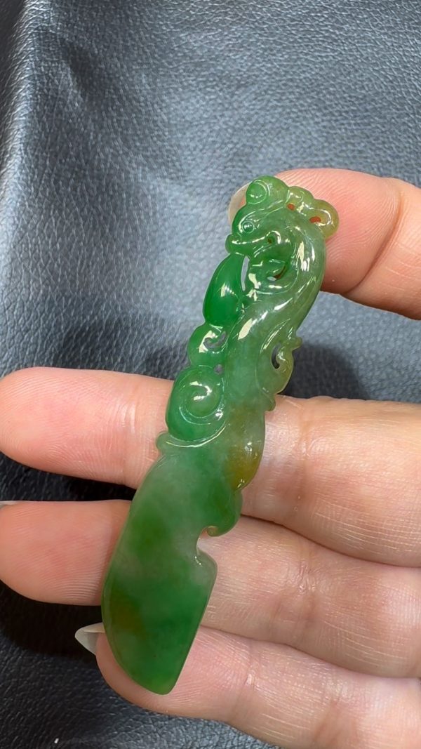 翡翠直播商品#79 - 翡翠府上有龍牌吊墜 - Image 2