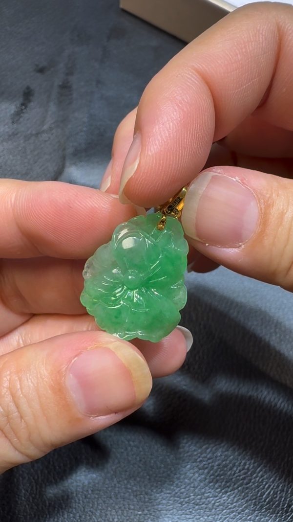 翡翠直播商品#89-翡翠玉器花吊墜 - Image 6