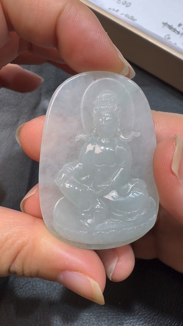 翡翠直播商品#90 -自在觀音翡翠吊墜 - Image 3