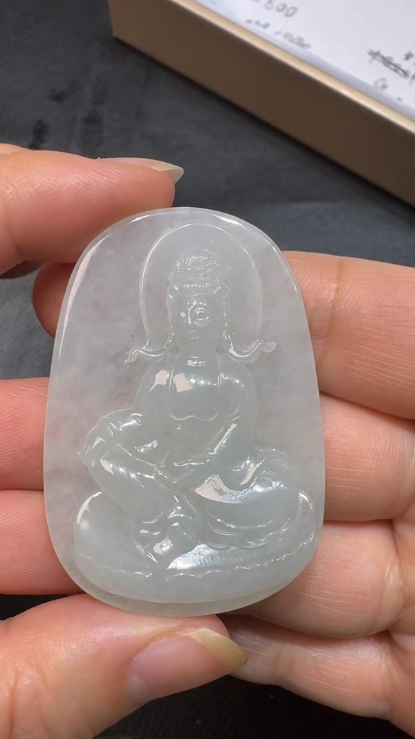翡翠直播商品#90 -自在觀音翡翠吊墜 - Image 2