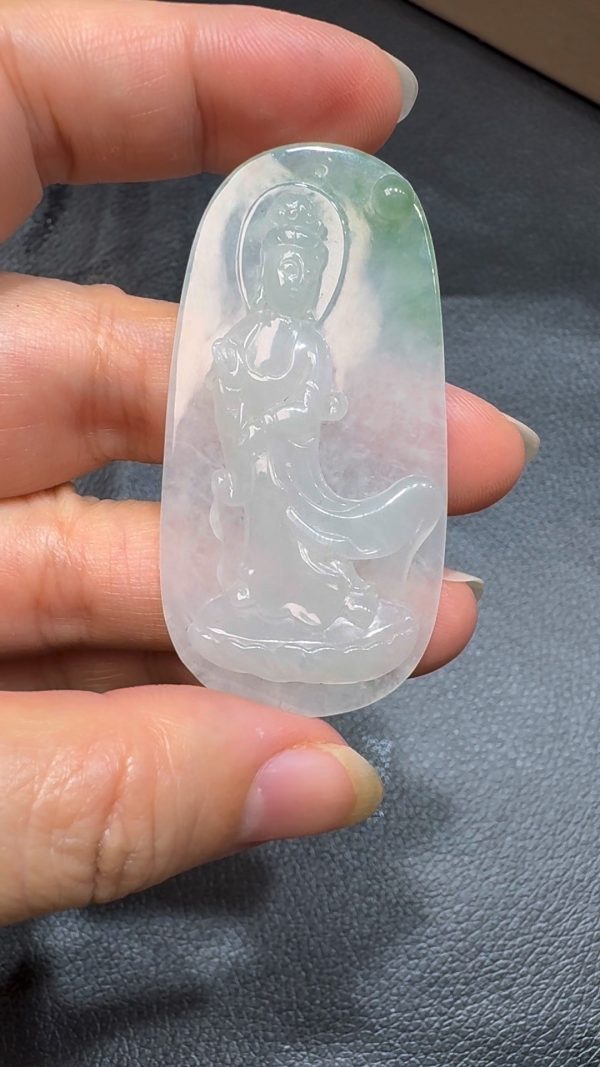 翡翠直播商品#91 -站觀音翡翠吊墜 - Image 6