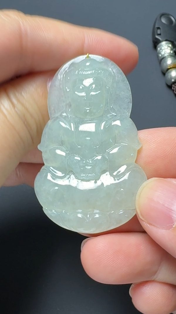 翡翠直播商品#130-觀音翡翠吊墜
