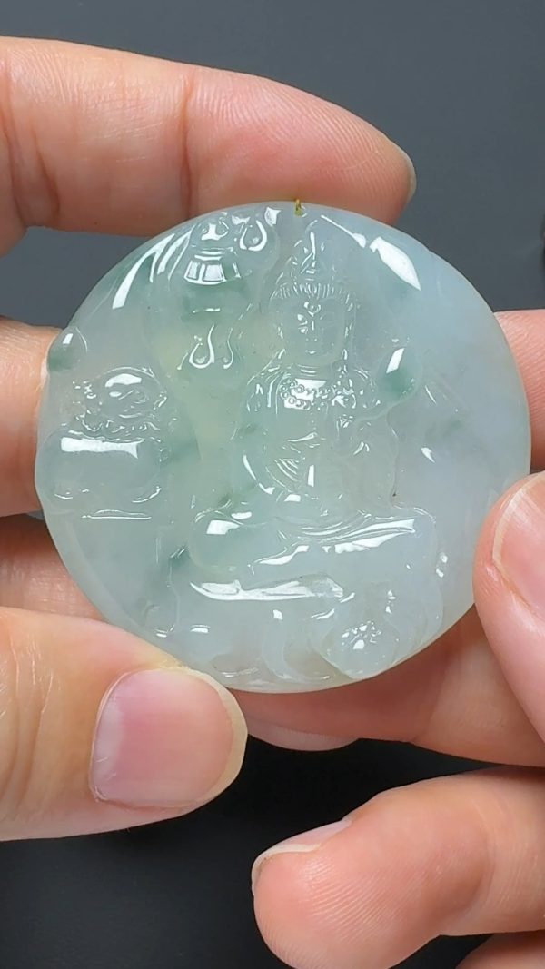 翡翠直播商品#132-觀音翡翠吊墜 - Image 4