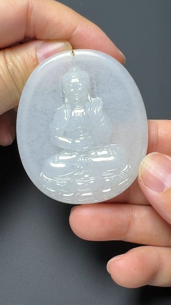 翡翠直播商品#135-阿彌陀佛翡翠吊墜 - Image 4