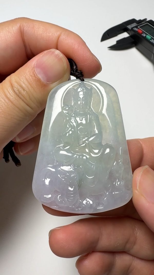 翡翠直播商品#155-普賢菩薩翡翠吊墜