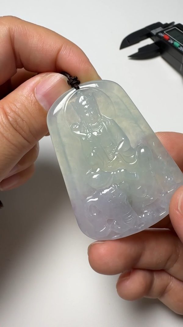 翡翠直播商品#155-普賢菩薩翡翠吊墜 - Image 3