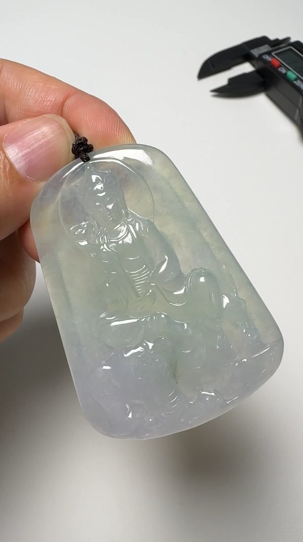 翡翠直播商品#155-普賢菩薩翡翠吊墜 - Image 6