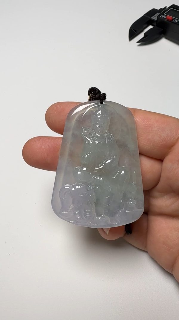 翡翠直播商品#155-普賢菩薩翡翠吊墜 - Image 11