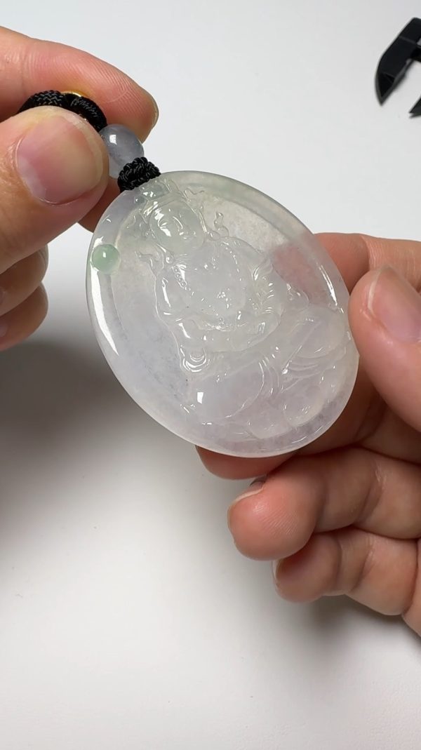翡翠直播商品#158-度母觀音翡翠吊墜 - Image 3
