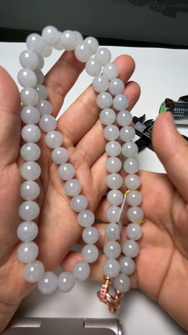翡翠直播商品#170-圓珠翡翠項鏈珠鏈