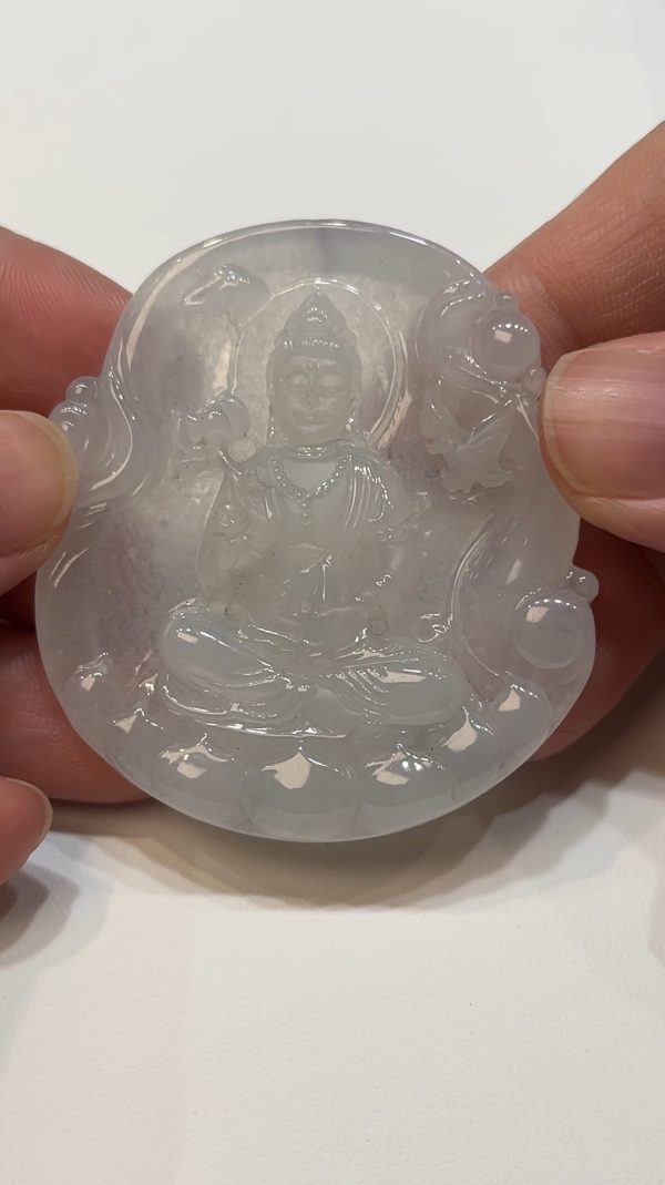翡翠直播商品#178-觀音/大勢至菩薩翡翠吊墜