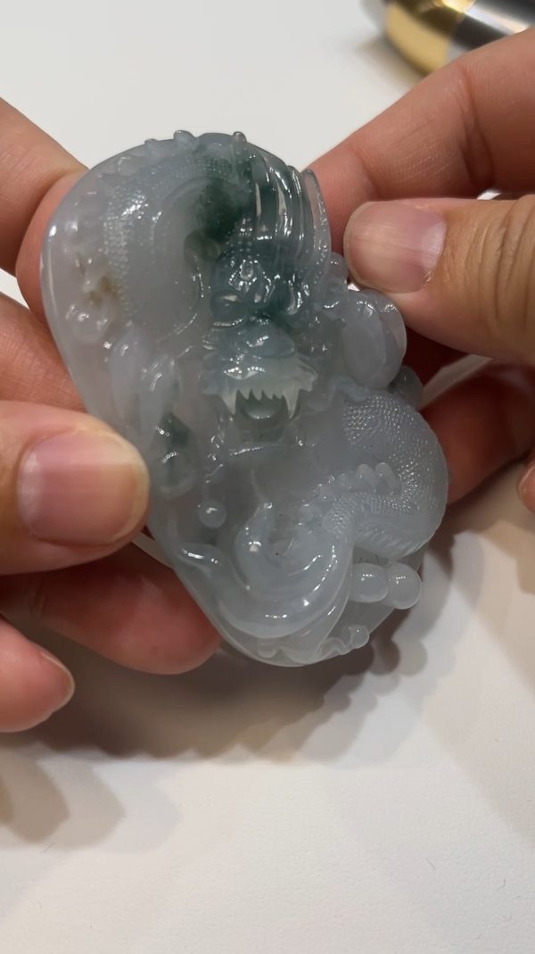 翡翠直播商品#180-翡翠龍牌吊墜 - Image 7