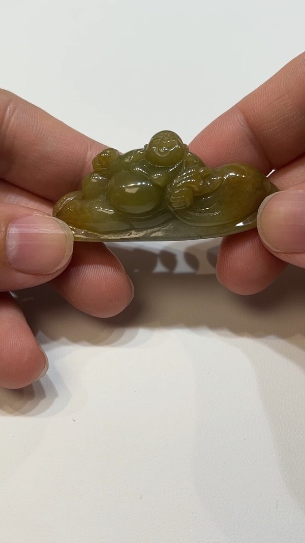 翡翠直播商品#183-黃翡不帶佛翡翠擺件 - Image 6
