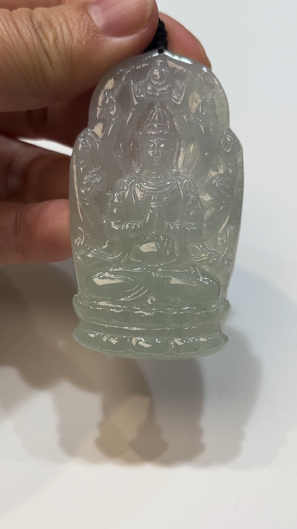 翡翠直播商品#191-翡翠千手觀音吊墜 - Image 2