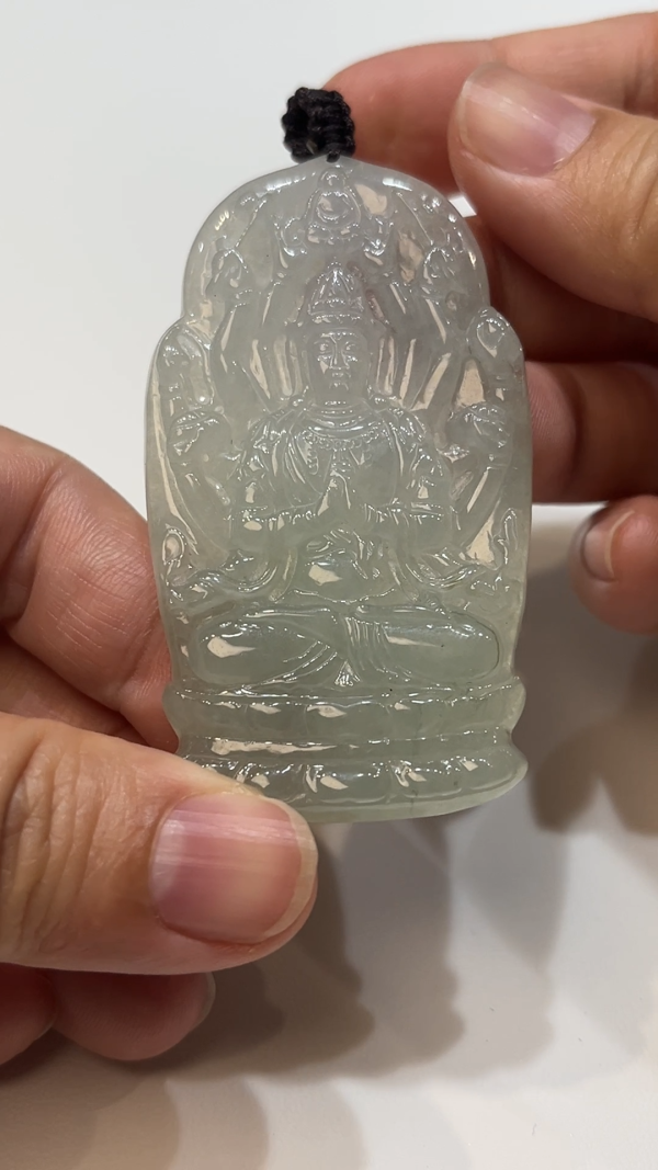 翡翠直播商品#191-翡翠千手觀音吊墜 - Image 5
