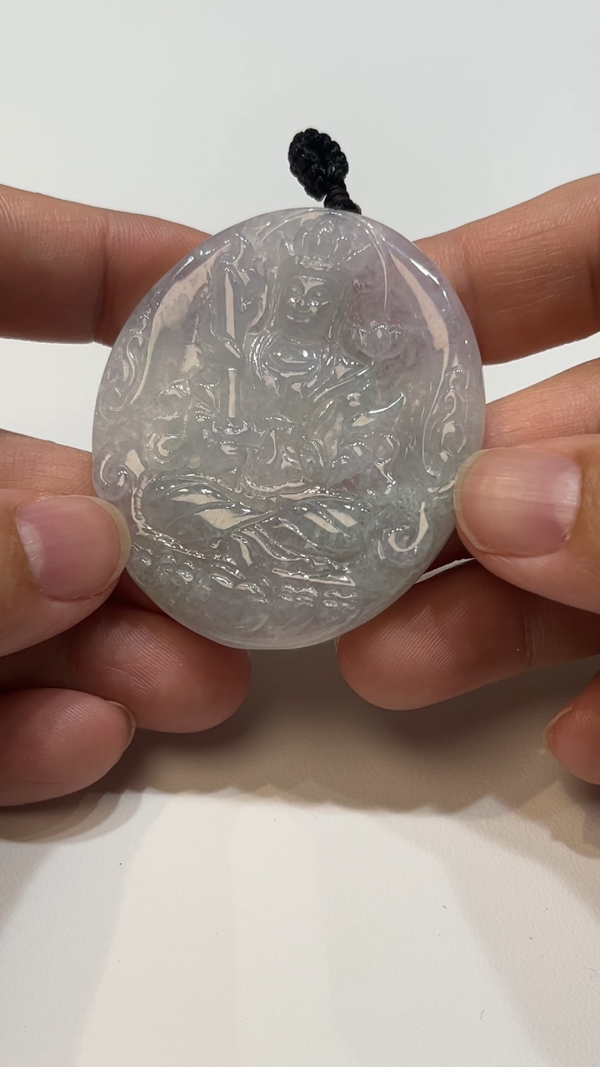 翡翠直播商品#195-翡翠虛空藏菩薩吊墜 - Image 3