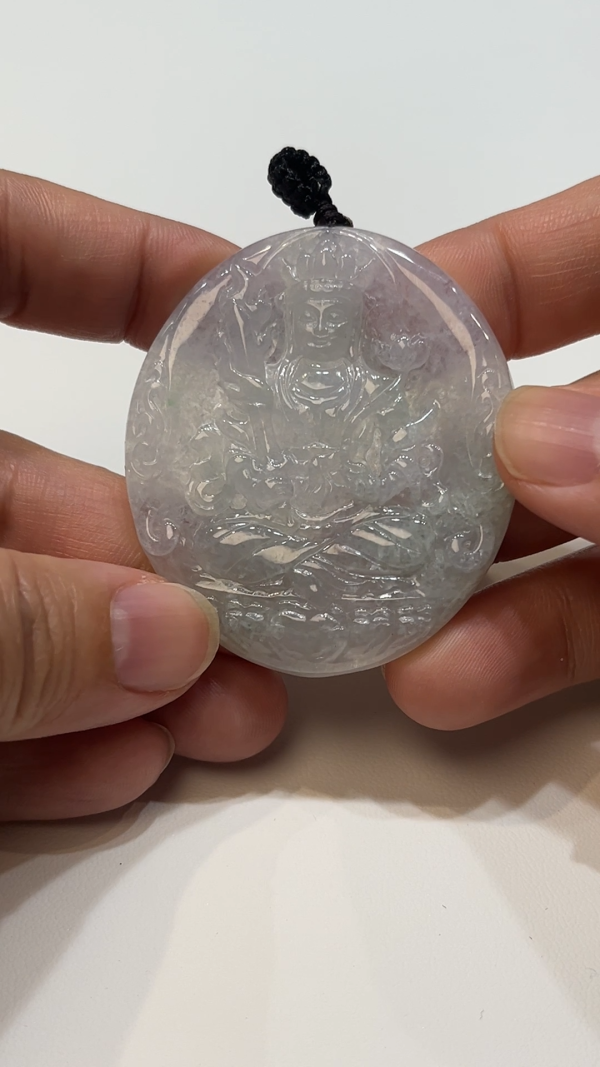 翡翠直播商品#195-翡翠虛空藏菩薩吊墜 - Image 4