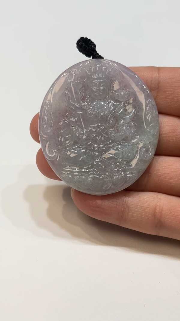 翡翠直播商品#195-翡翠虛空藏菩薩吊墜