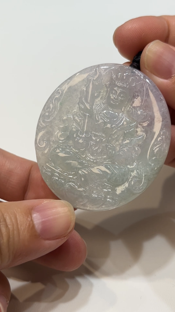 翡翠直播商品#195-翡翠虛空藏菩薩吊墜 - Image 7