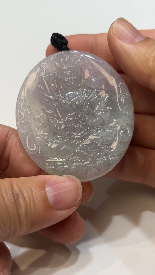 翡翠直播商品#195-翡翠虛空藏菩薩吊墜 - Image 8