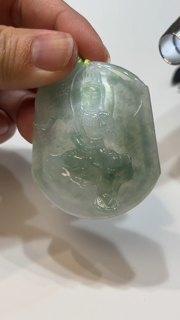翡翠直播商品#196-翡翠普賢菩薩吊墜 - Image 2