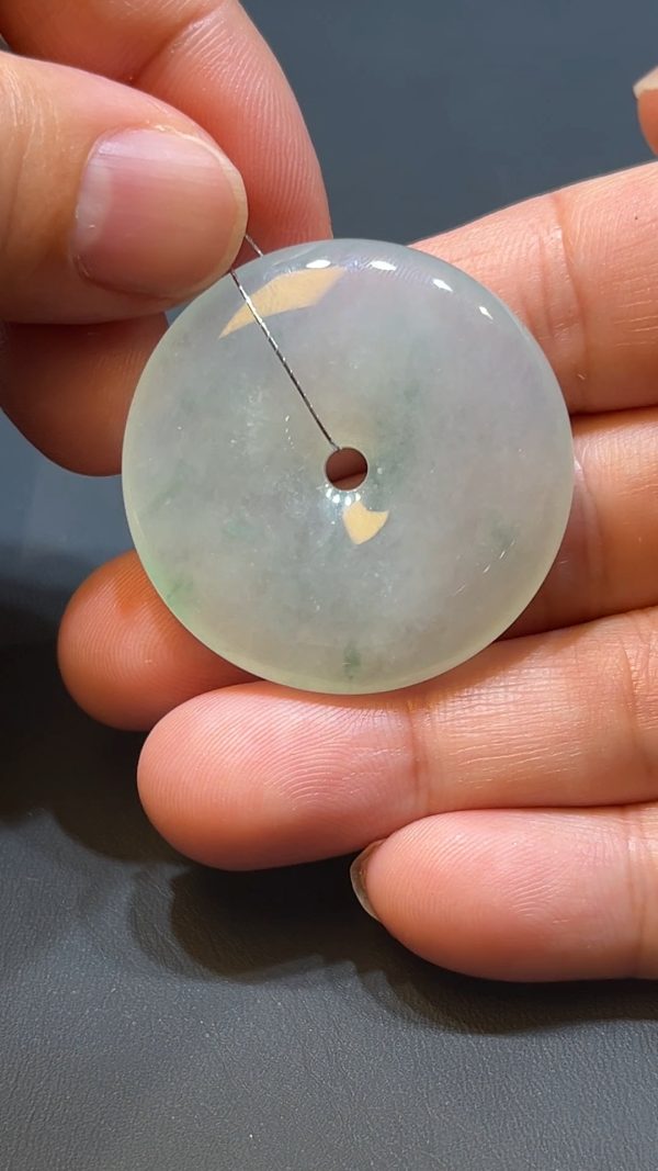 翡翠直播商品#217-平安扣玉扣翡翠吊墜 - Image 8