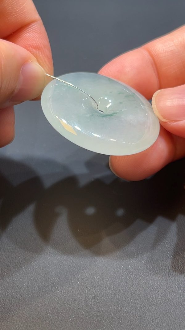 翡翠直播商品#217-平安扣玉扣翡翠吊墜 - Image 5