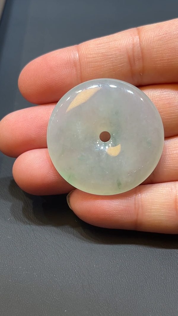 翡翠直播商品#217-平安扣玉扣翡翠吊墜 - Image 3