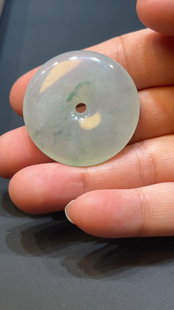 翡翠直播商品#217-平安扣玉扣翡翠吊墜 - Image 2