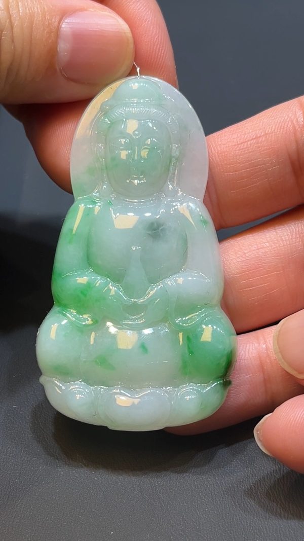 翡翠直播商品#218-翡翠玉器觀音吊墜