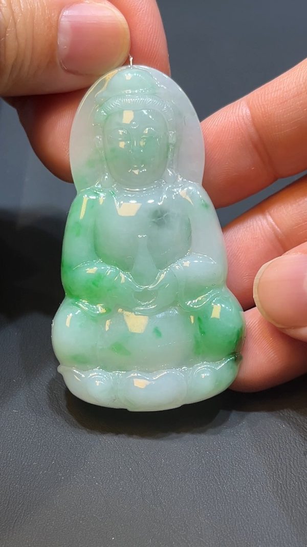 翡翠直播商品#218-翡翠玉器觀音吊墜 - Image 2
