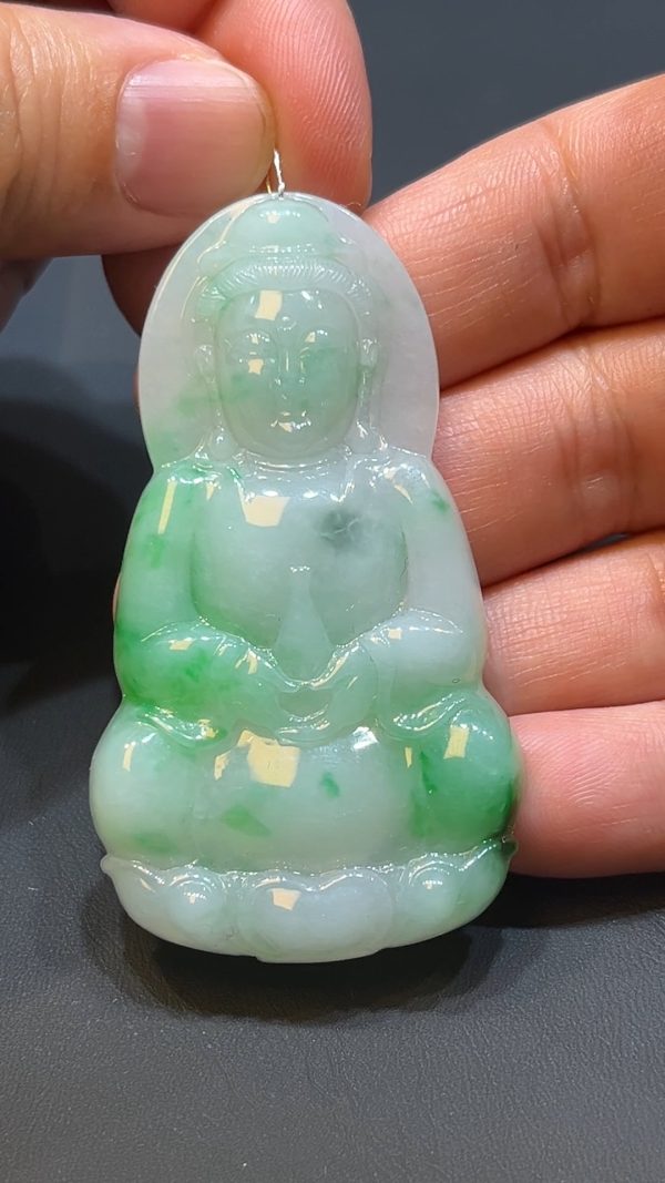 翡翠直播商品#218-翡翠玉器觀音吊墜 - Image 5