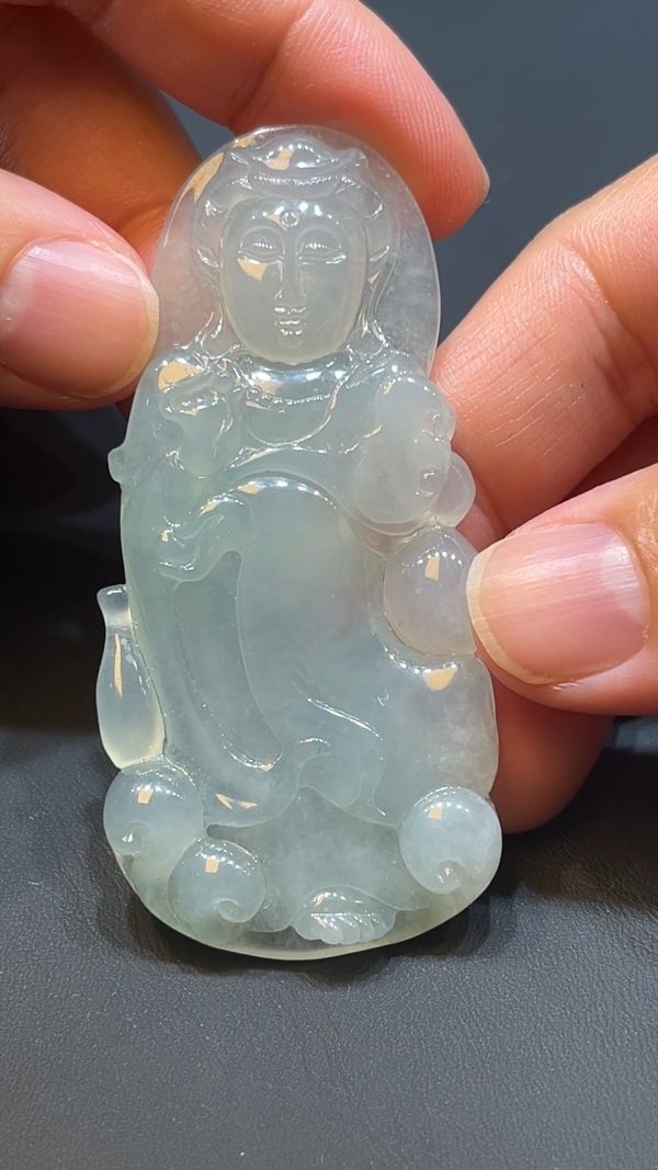翡翠直播商品#219-翡翠玉器觀音吊墜 - Image 2