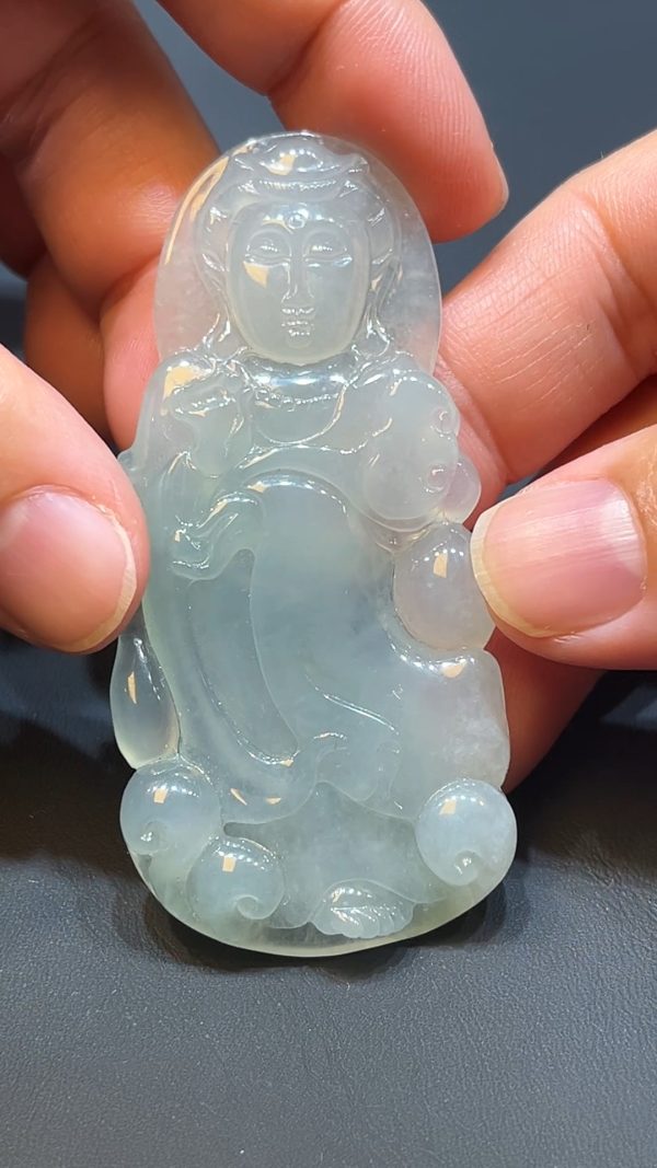 翡翠直播商品#219-翡翠玉器觀音吊墜 - Image 3
