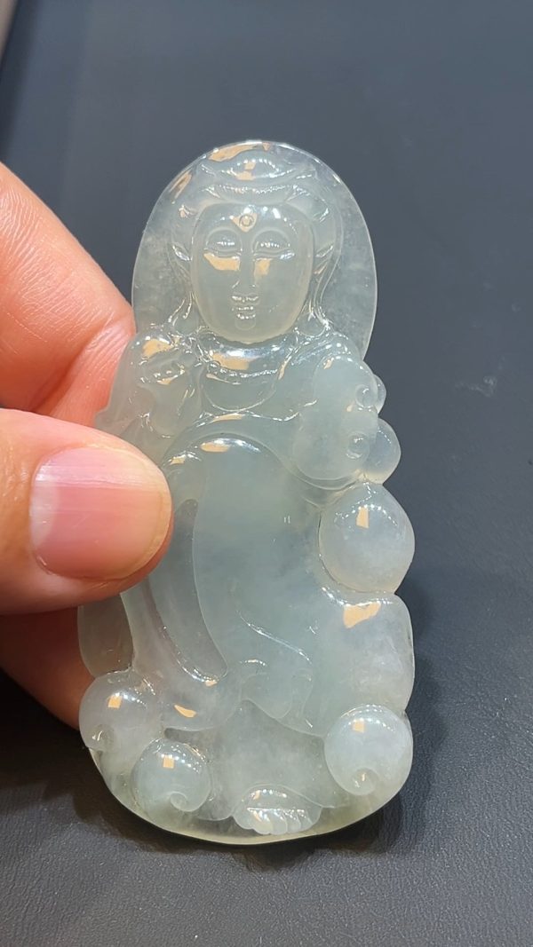 翡翠直播商品#219-翡翠玉器觀音吊墜 - Image 4